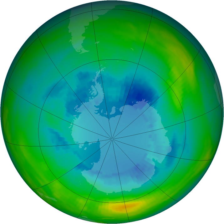Ozone Map 1984-08-31